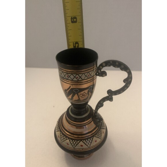 Hand Made in Greece beautiful 5” tall" vase! - Picture 7 of 9